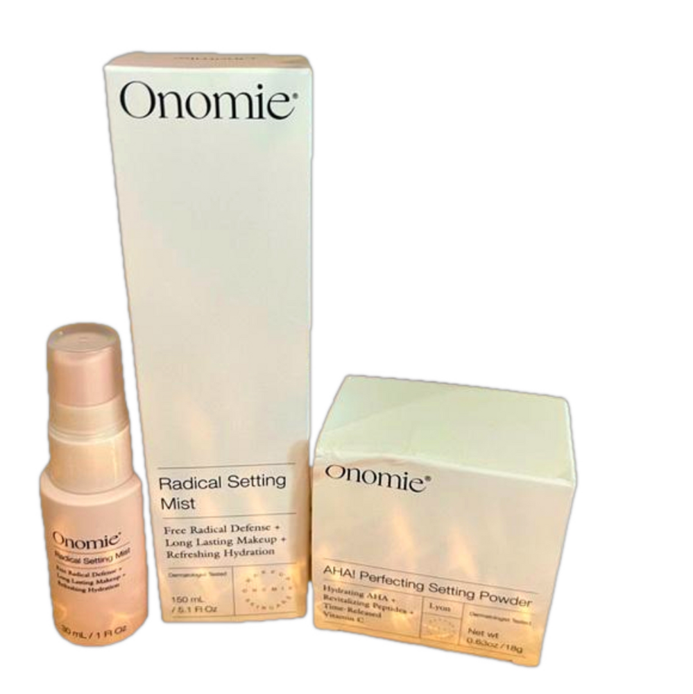 ONOMIE Setting Spray and powder bundle